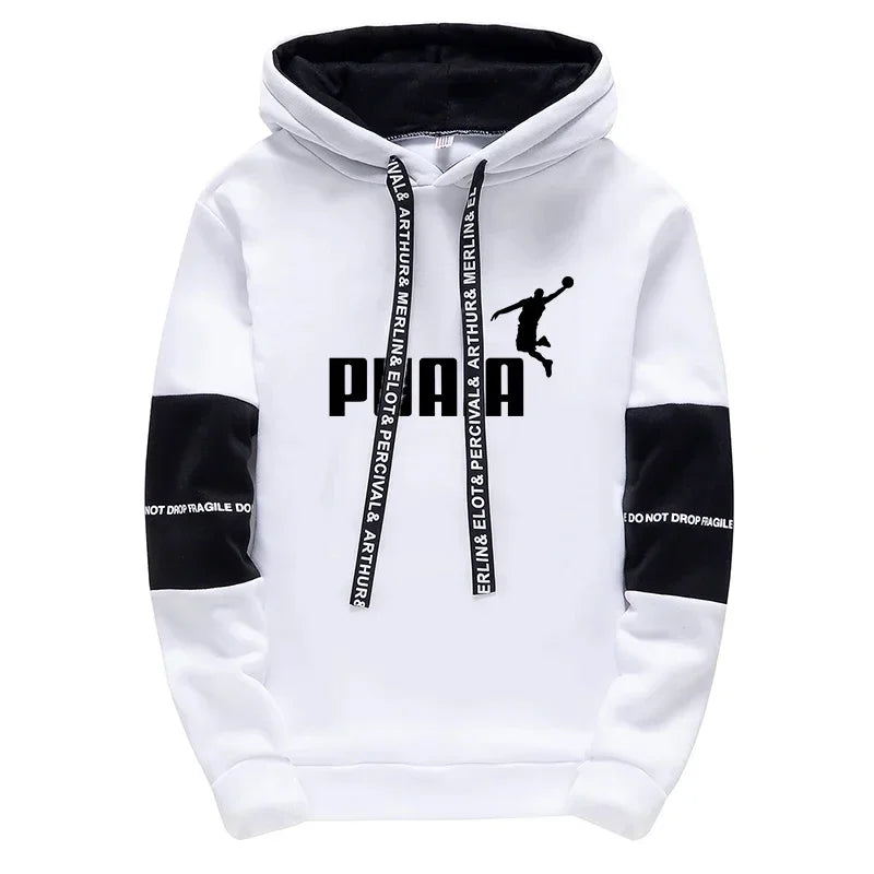 DOUSE Men's Printed Tracksuit Set – Casual Jogger Hoodie & Sweatpants