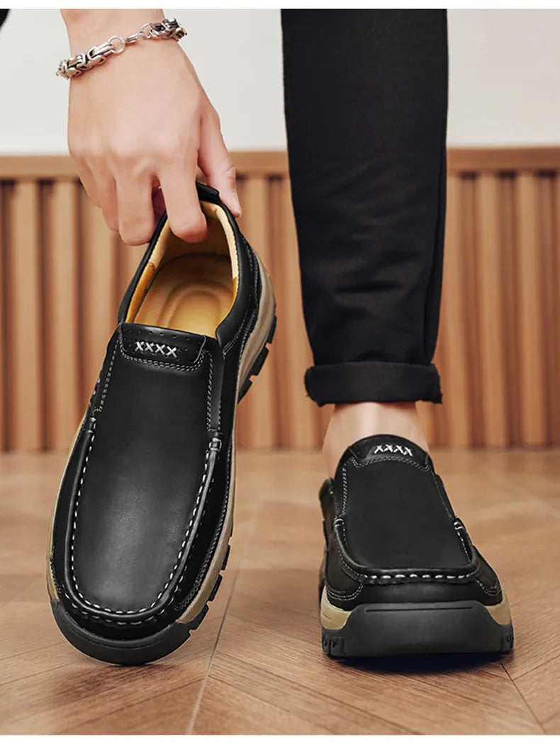 Men's Slip-On Genuine Leather Casual Shoes