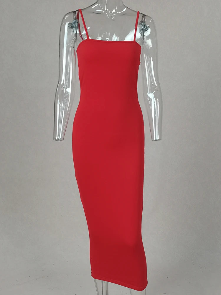 Women's Backless Sling Maxi Dress