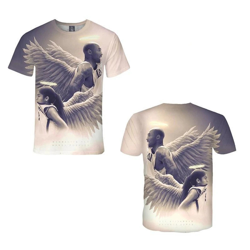 Unisex 3D Pattern Commemorative Print T-Shirt