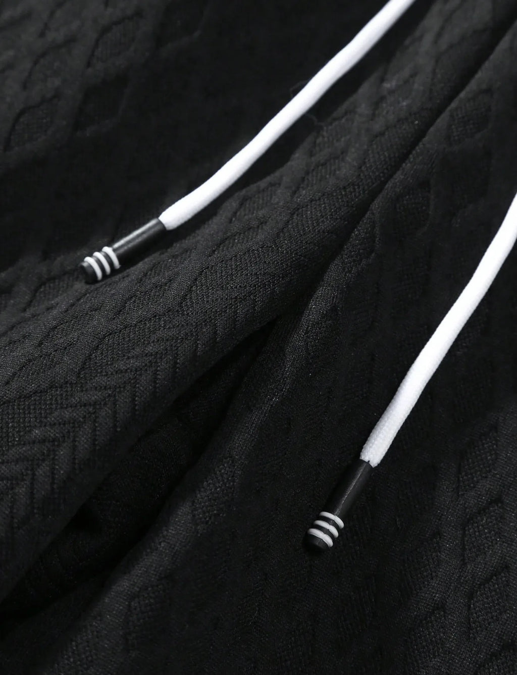 Men's Jacquard Lapel Shirt & Shorts Set