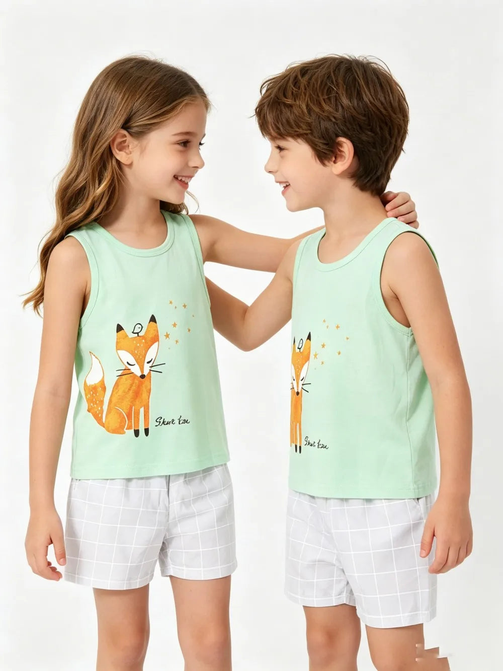 Kids' Vest & Shorts Summer Tank Set