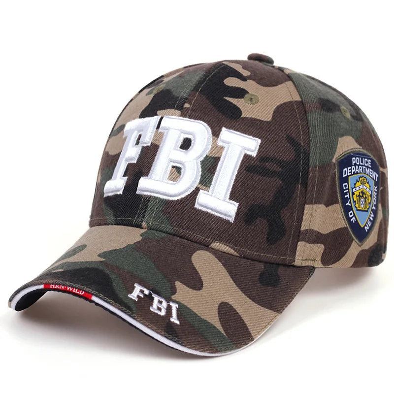 Letter-Embroidered Snapback Cap