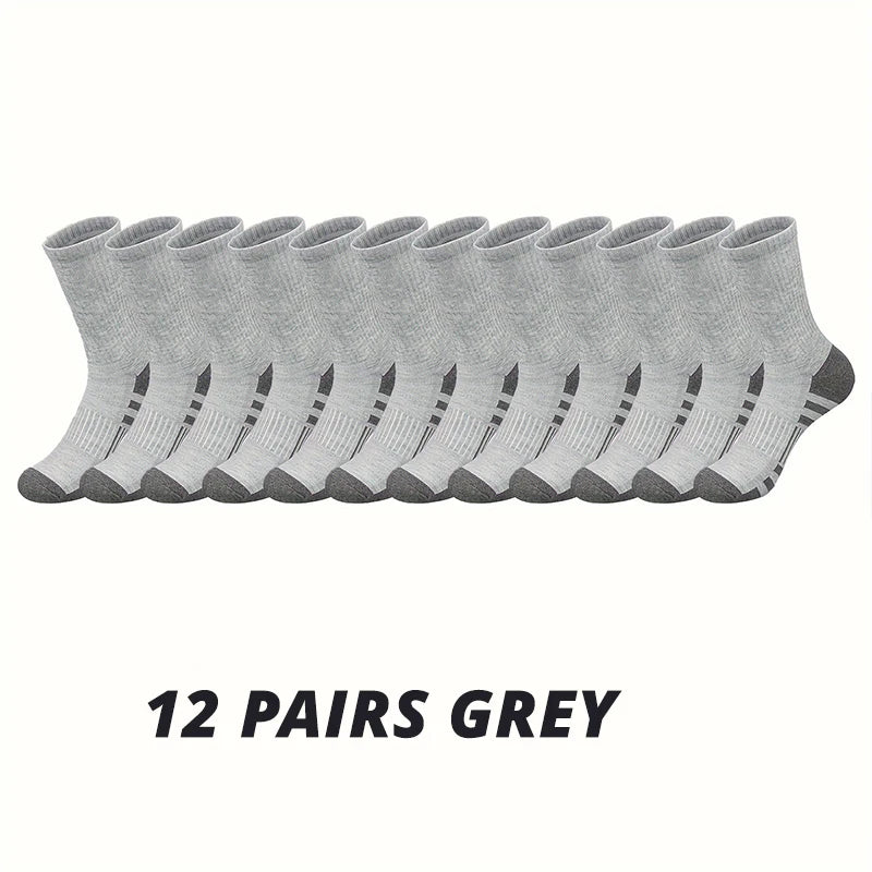 Men's Performance Crew Socks (6 or 12 Pairs)
