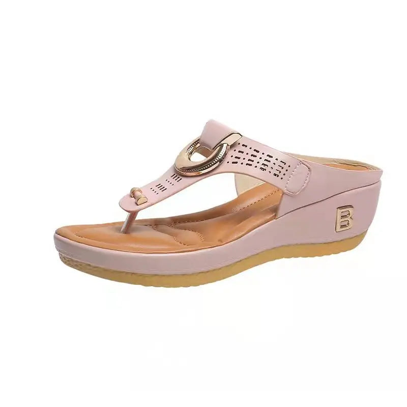Women's Platform Wedge Flip-Flop Sandals