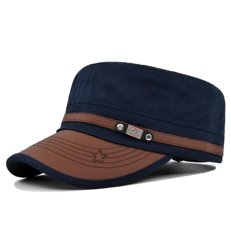 Embroidered Flat Cap