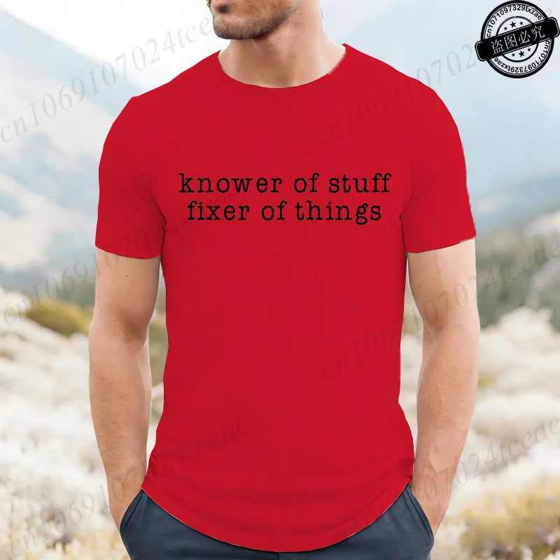 Men's 'Knower of Stuff' Funny Graphic T-Shirt