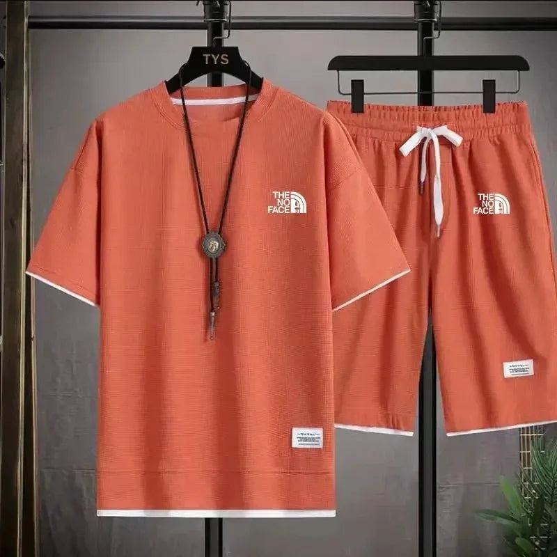 Men's Casual T-Shirt & Shorts Jogging Set