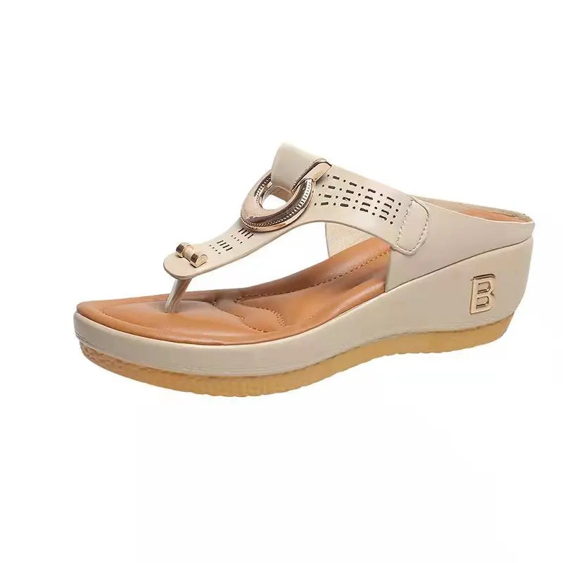Women's Platform Wedge Flip-Flop Sandals