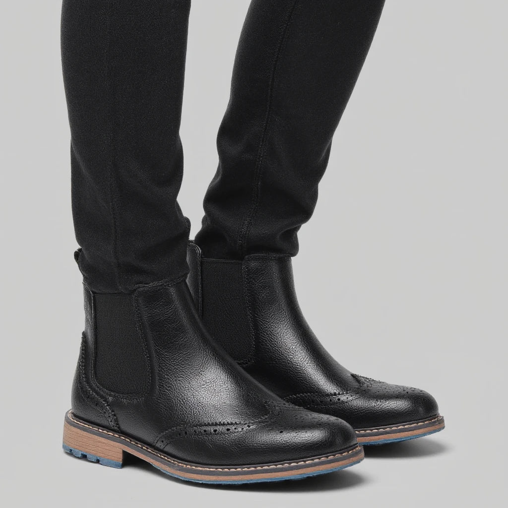 Men's Retro Leather Chelsea Boots
