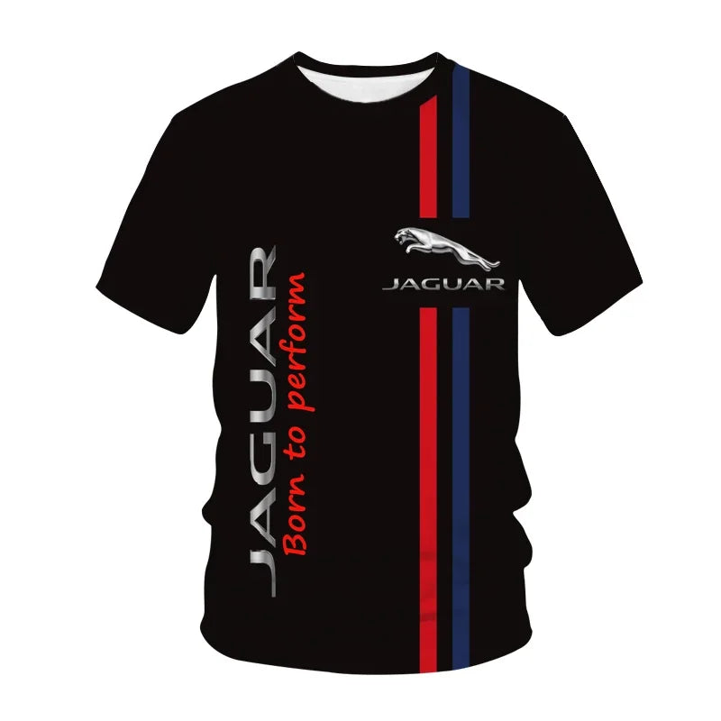 Unisex 3D Jaguar Racing Print T-Shirt