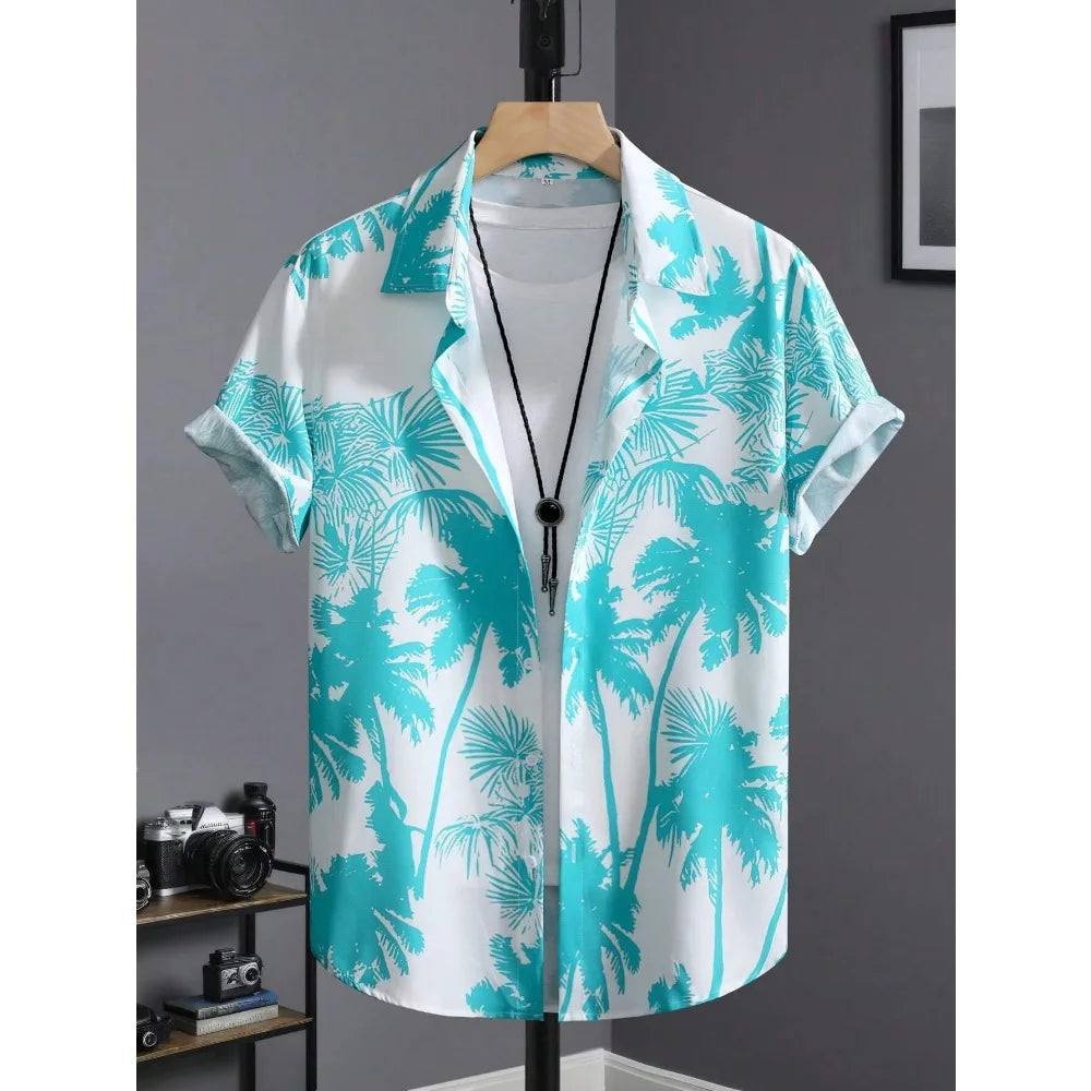 Men's Hawaiian Print Casual Shirt