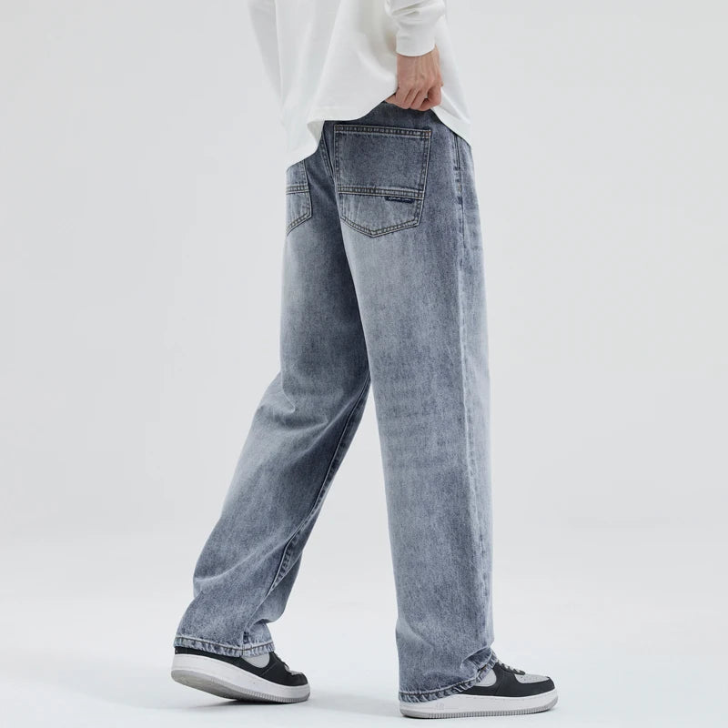 Men's Y2K Vintage Baggy Straight Denim Jeans