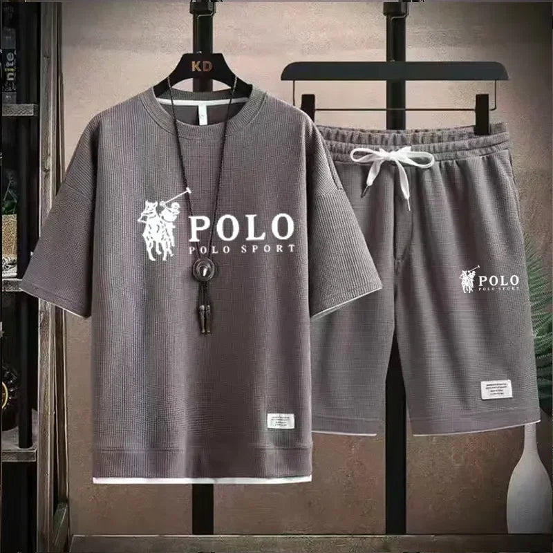 Men's Fitness T-Shirt & Shorts Jogging Set