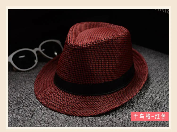 Unisex Vintage Fedora Panama Hat
