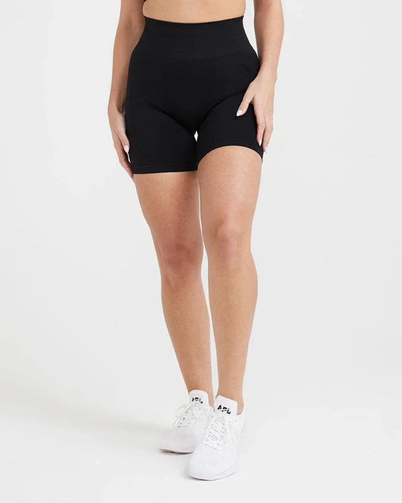 Women's High-Waist Seamless Scrunch Shorts