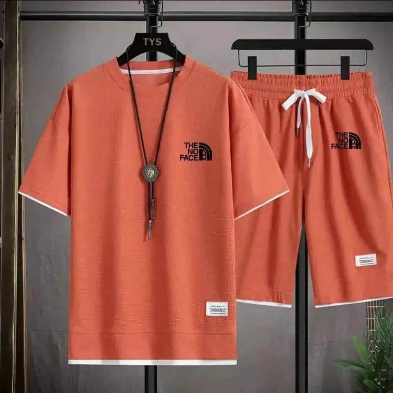 Men's Casual T-Shirt & Shorts Jogging Set