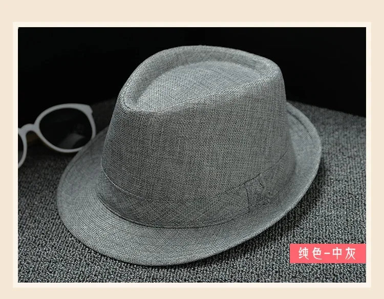 Unisex Vintage Fedora Panama Hat