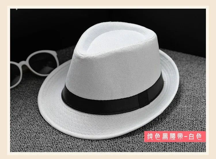 Unisex Vintage Fedora Panama Hat