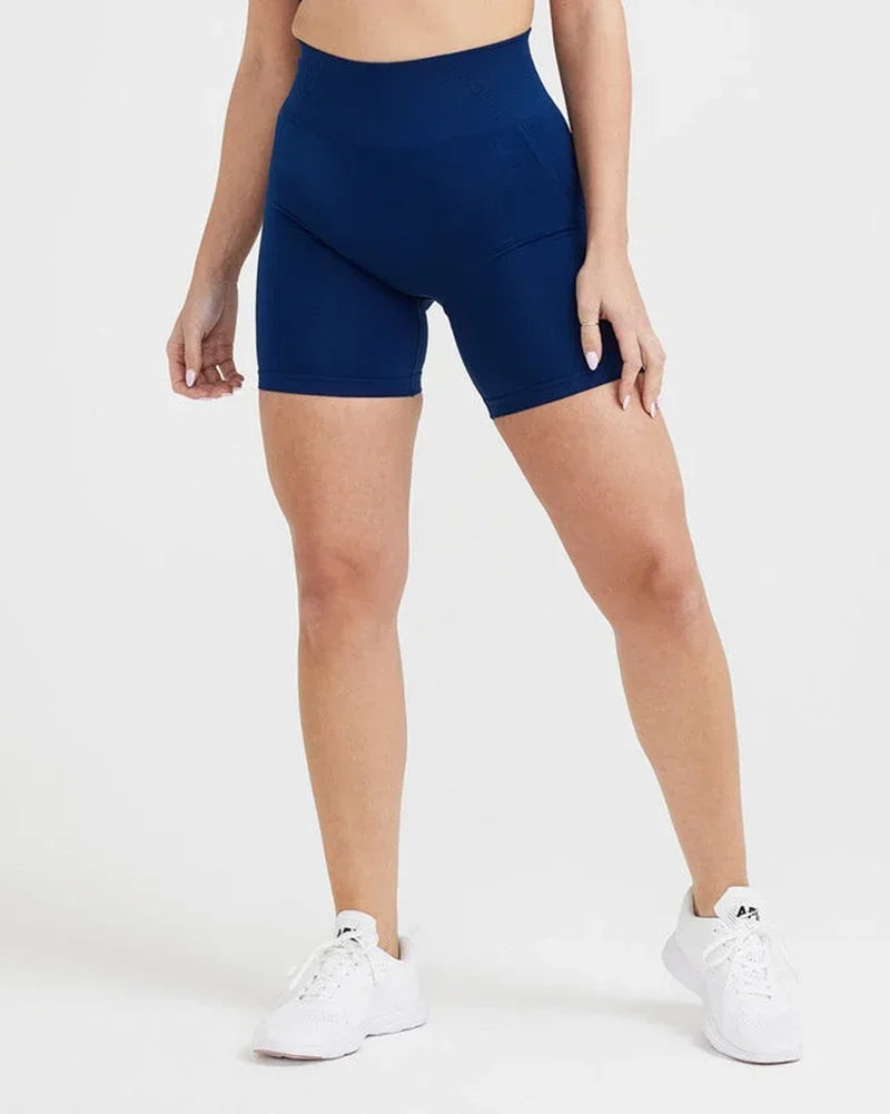 Women's High-Waist Seamless Scrunch Shorts