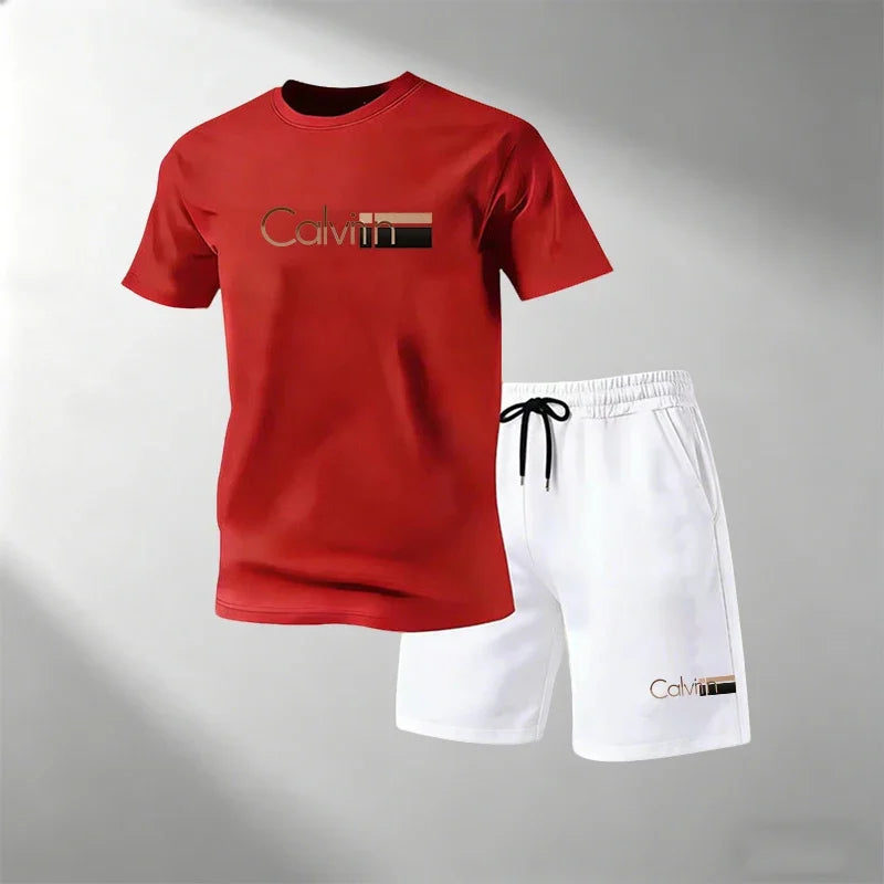 Men's Quick-Dry Fitness T-Shirt & Shorts Set