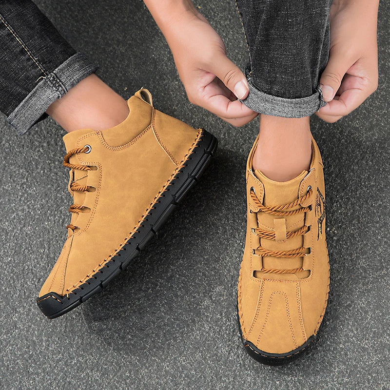 Men's Handmade Leather Outdoor Ankle Boots
