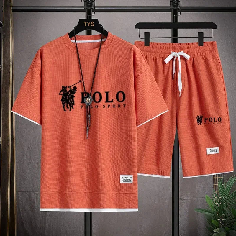 Men's Fitness T-Shirt & Shorts Jogging Set