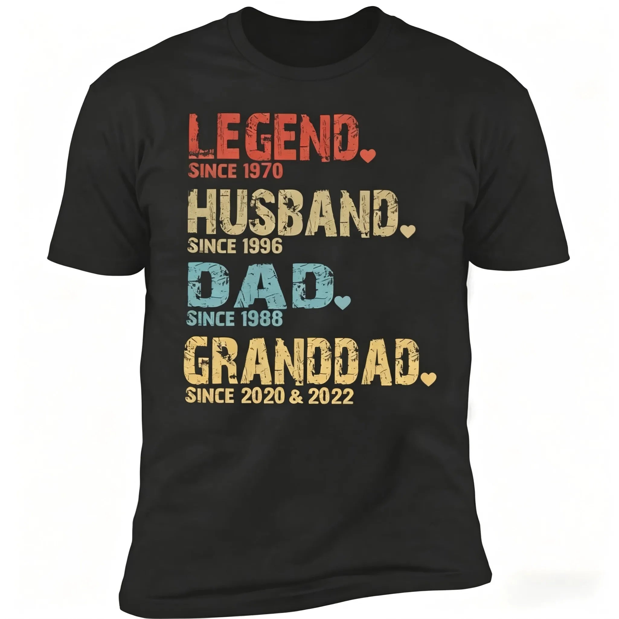 Men's Personalised Dad & Grandpa Graphic T-Shirt