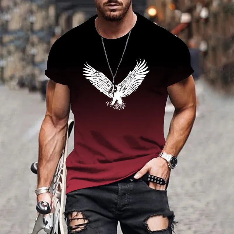 Men's 3D Print Oversized Breathable T-Shirt