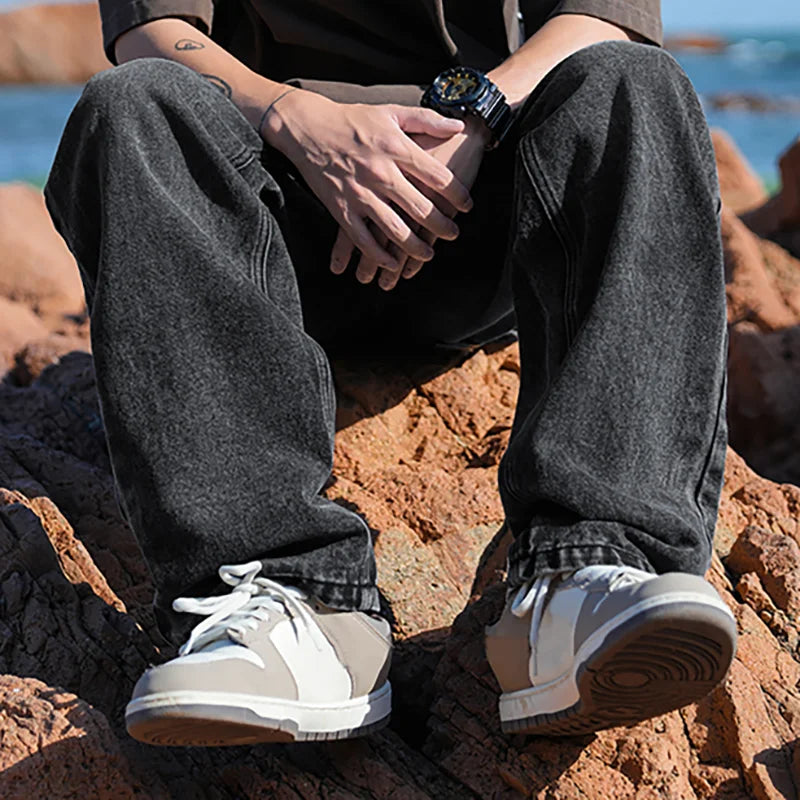 Men's American Retro Y2K Baggy Denim Jeans