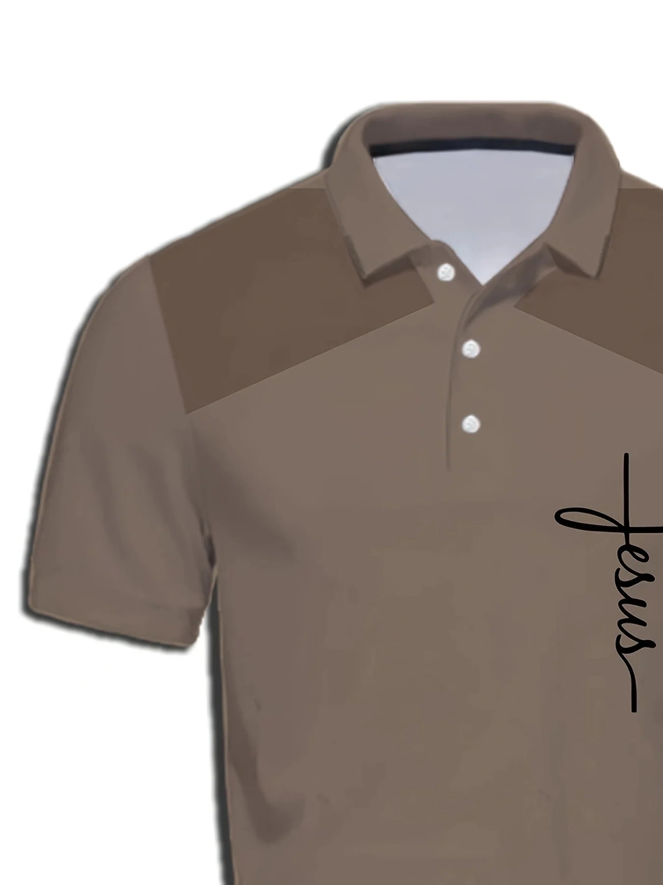 Men's 3D Stripe Casual Polo Shirt