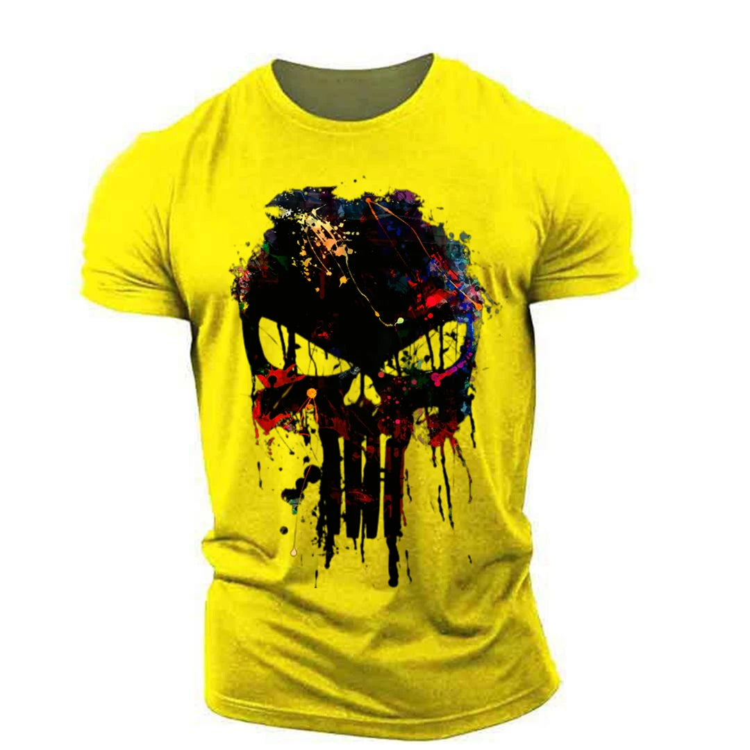 Men's Retro Sparta 3D Print Oversized T-Shirt