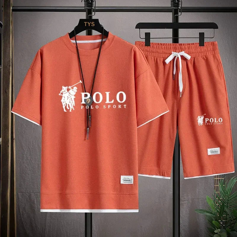 Men's Fitness T-Shirt & Shorts Jogging Set
