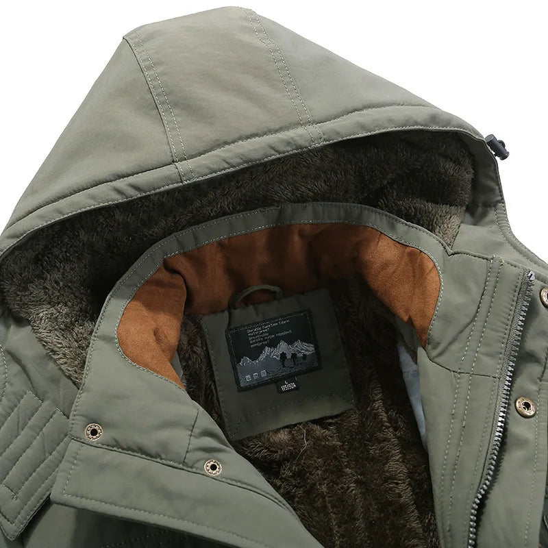 Men's Velvet Padded Winter Jacket