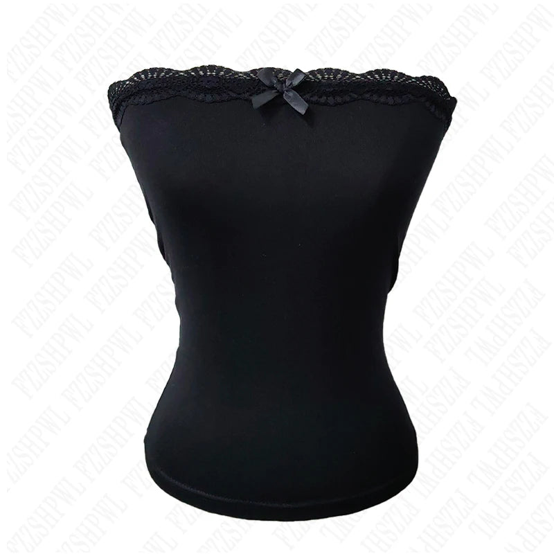 Women's Y2K Tube Top & Mini Shorts Set