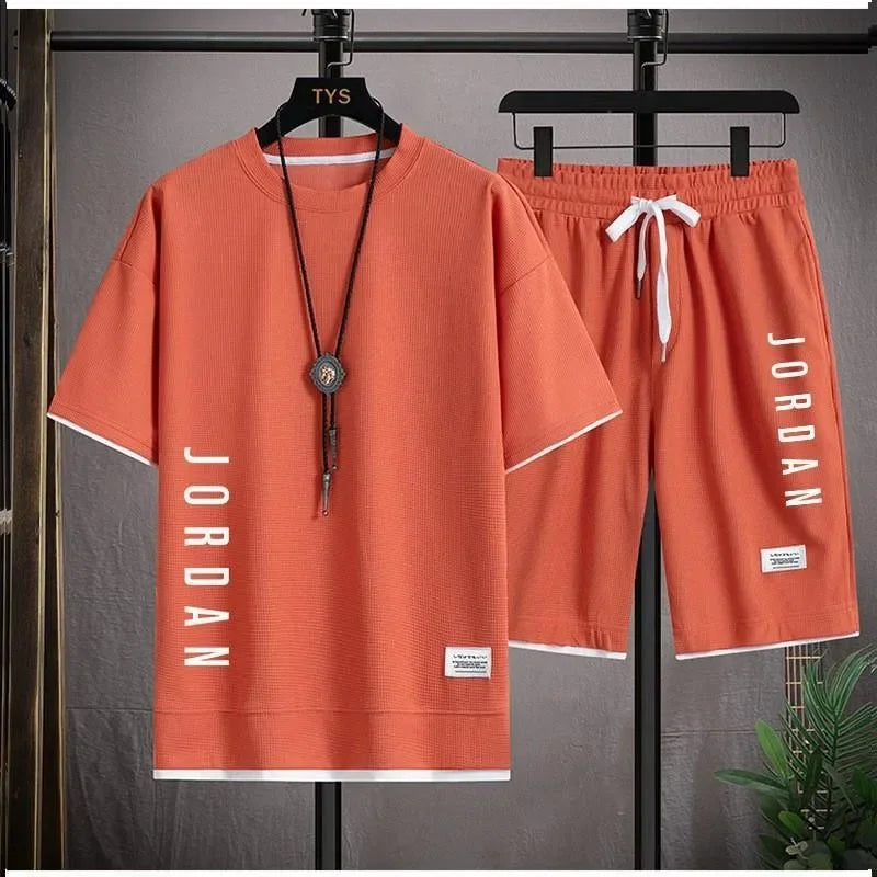 Men's Quick-Dry Basketball T-Shirt & Shorts Set