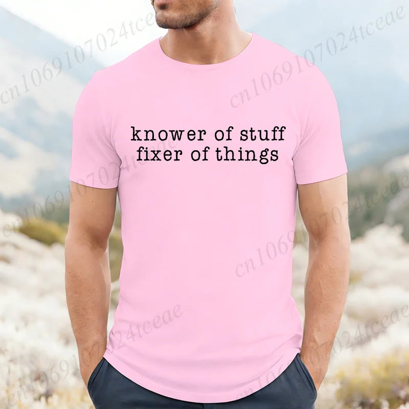 Men's 'Knower of Stuff' Funny Graphic T-Shirt