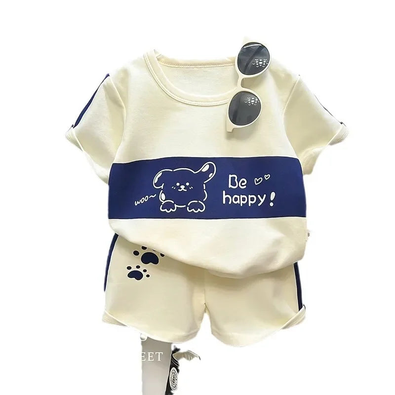 Toddler Striped T-Shirt & Shorts Lounge Set