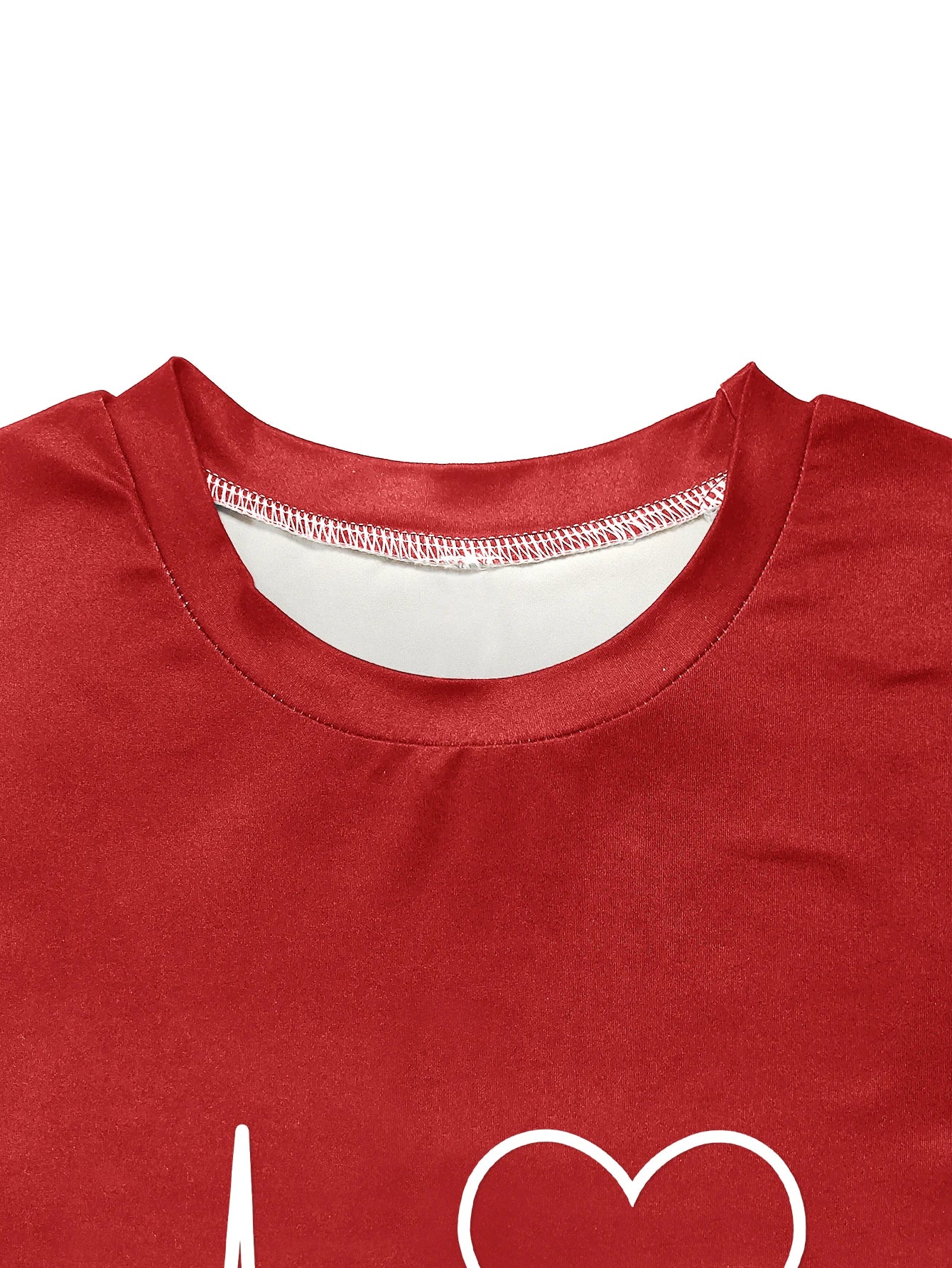Women's Heart Print Gradient Summer Set