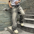Men's Y2K Baggy Wide-Leg Denim Jeans