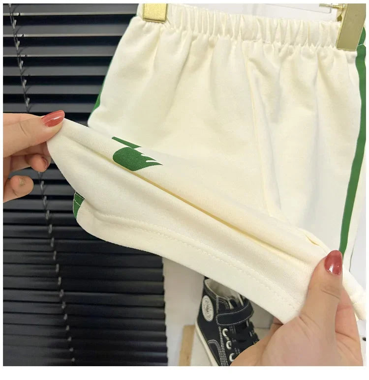 Toddler Striped T-Shirt & Shorts Lounge Set