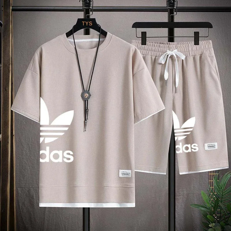 Men's Basketball T-Shirt & Shorts Sports Set