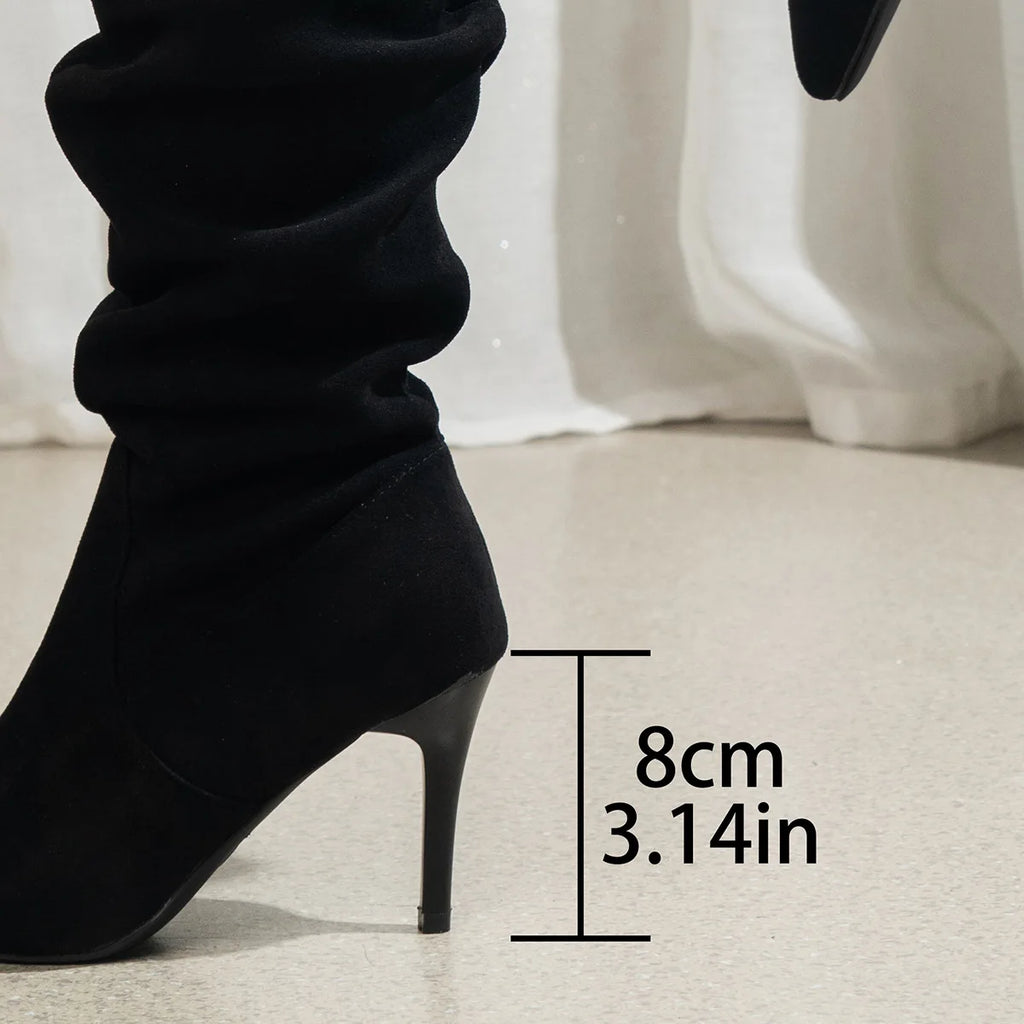 Women's Suede Knee-High Boots
