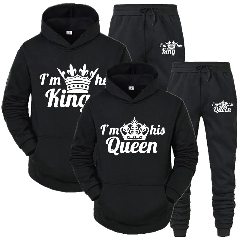 Couples' QUEEN KING Matching Hoodie Set