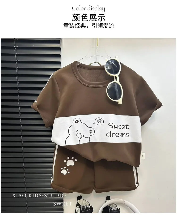 Toddler Striped T-Shirt & Shorts Lounge Set