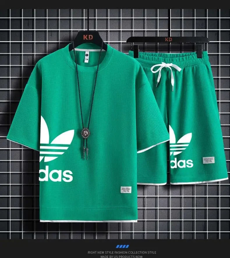 Men's Basketball T-Shirt & Shorts Sports Set