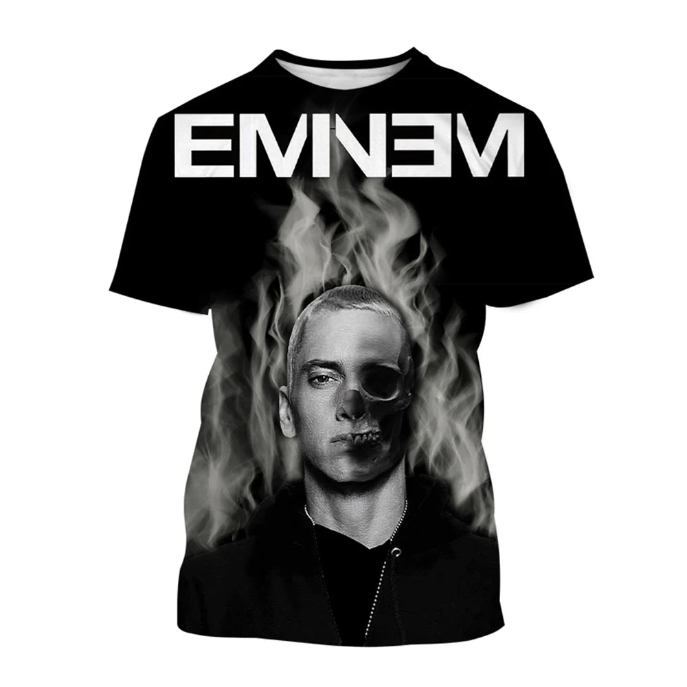 Unisex Rapper 3D Print Hip-Hop T-Shirt