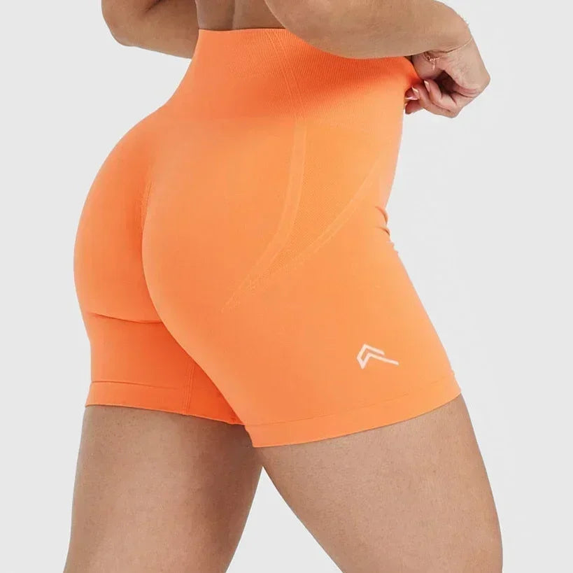 Women's High-Waist Seamless Scrunch Shorts