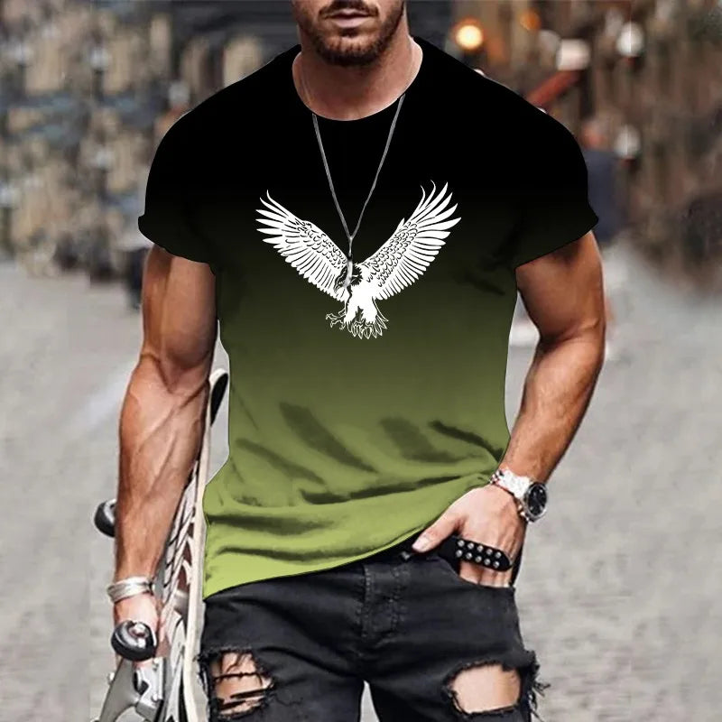 Men's 3D Print Oversized Breathable T-Shirt