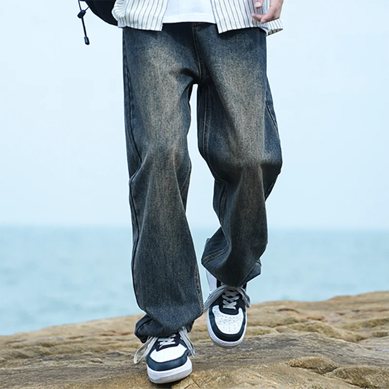 Men's American Retro Y2K Baggy Denim Jeans